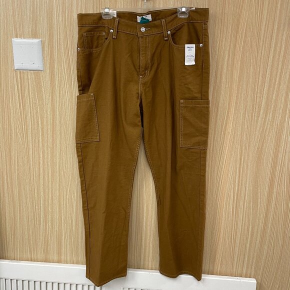 NWT Levi's Brown Utility Jeans Size 16 - Picture 1 of 5